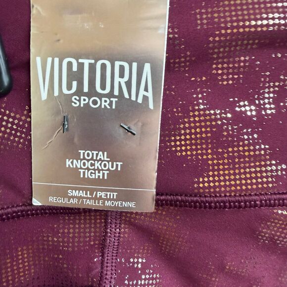 NWT VICTORIA SECRET SPORT TOTAL KNOCKOUT TIGHT Retired SHINE SIZE small - Picture 3 of 3